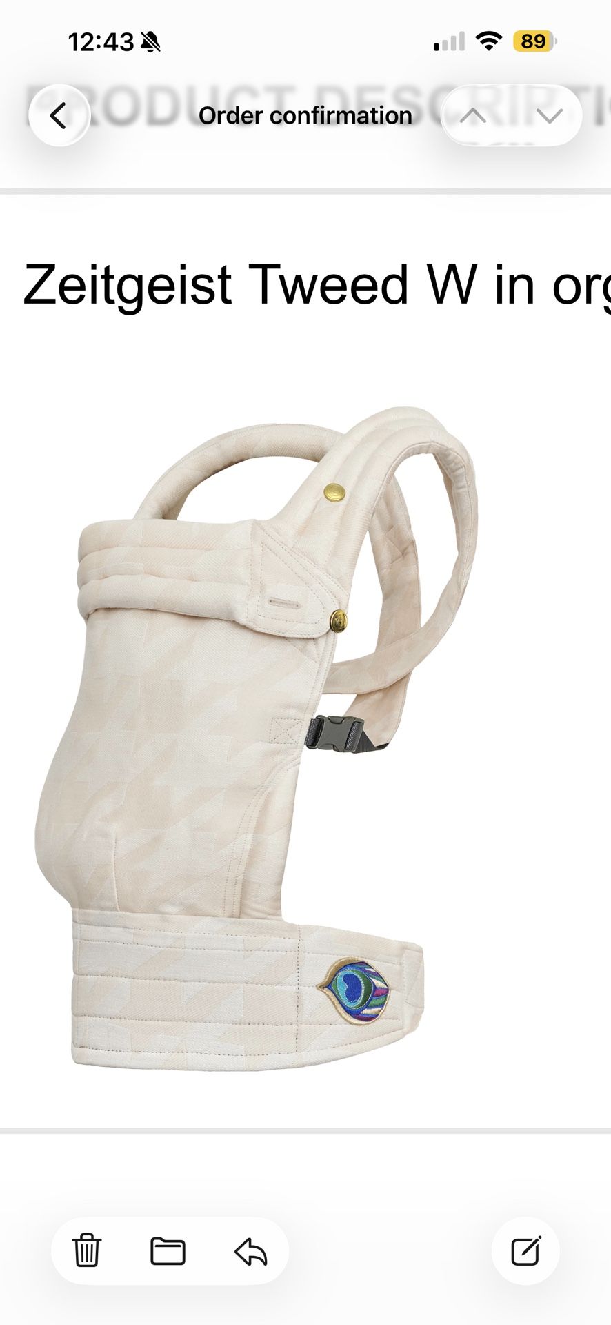 Artipoppe Baby carrier