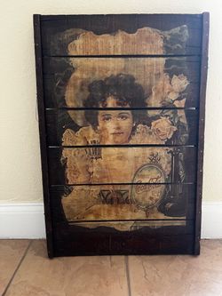 Coke-Cola wooden poster