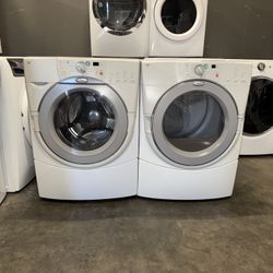 WHIRLPOOL XL CAPACITY WASHER DRYER ELECTRIC SET 