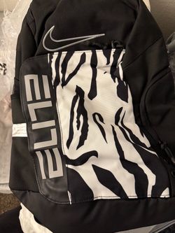Nike Elite Backpack Black Zebra Print