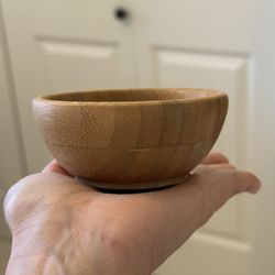Small Wood Trinket Bowl