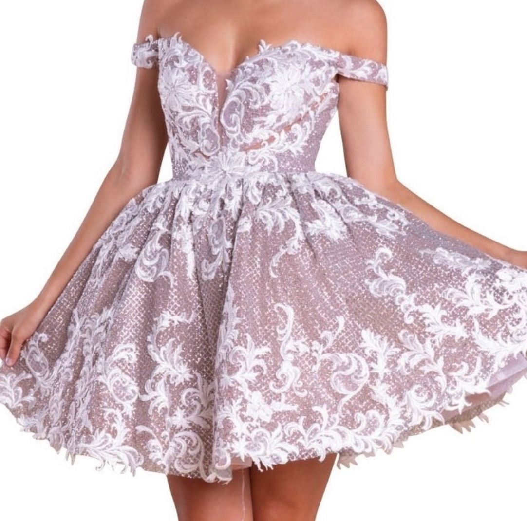 Wedding mini dress