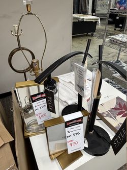 Thomas Blakemore Black Desk Lamp - Black With Brass