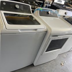 GE Top Load Washer Dryer Electric Set + Agitator 