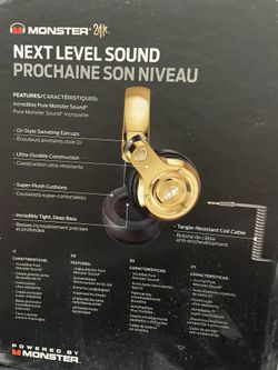 MONSTER 24 K HEADPHONES