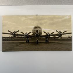 Nice picture on canvas of a plane