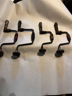 Assorted hand crank augers $15 each
