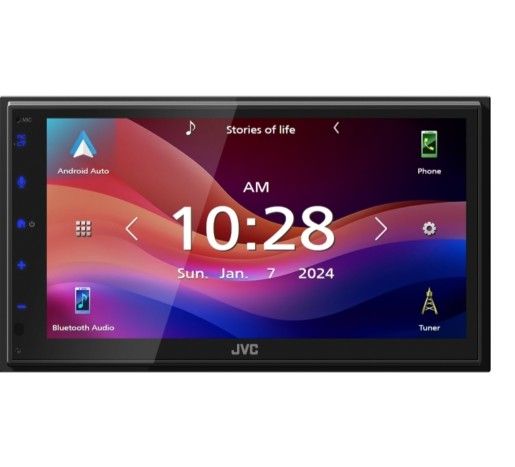 JVC KW-M595BT On Sale
6.8" Touchscreen Display Digital Multimedia Receiver with Wired Apple CarPlay™ & Android Auto™, SiriusXM Ready™, and Built-In B
