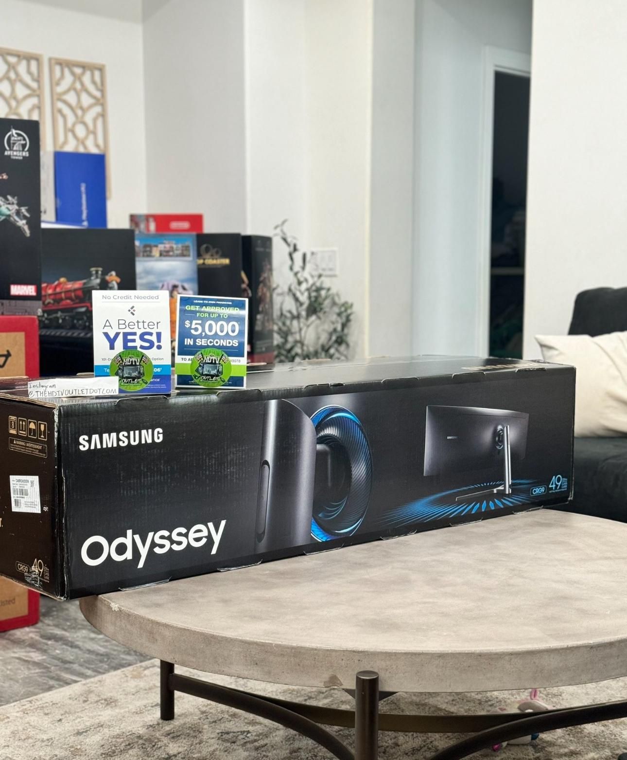 6564042 Samsung 49” odyssey 1000R curved dual QHd 240hz 1MS monitor
