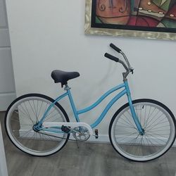 26" Huffy Blue/ White Cruiser Bicycle
