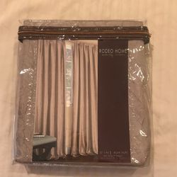 50” X 96” Metallic Curtains2 Sets In 2 Colors Available
