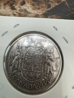 1945 Canada silver