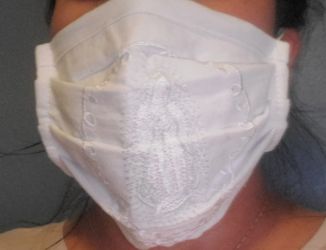 Face mask for christening or first communion