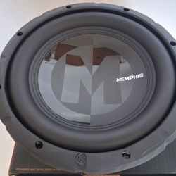MEMPHIS ( 1 ) 10 INCH 2 OR 4 OHM SELECTABLE VOICE COIL 600 WATTS CAR SUBWOOFER ( BRAND NEW PRICE IS LOWEST INSTALL NOT AVAILABLE  )
