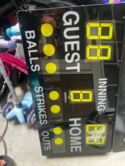 Scoretronics portable baseball or softball scoreboard battery operated with remote retail $1200