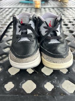 Air Jordan 3 Toddler Sneakers Black Cement