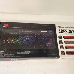 iBuyPower Ares M2 Membrane Gaming Backlit Keyboard Spill Resistant BRAND NEW