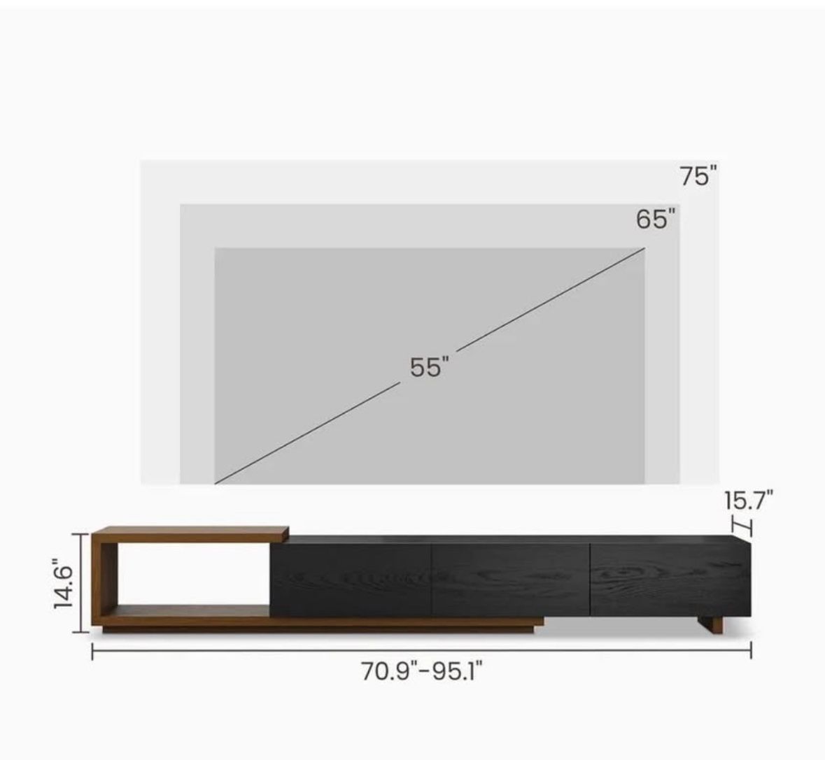 Brand new Hernest TV Stand for up to 75 in TV