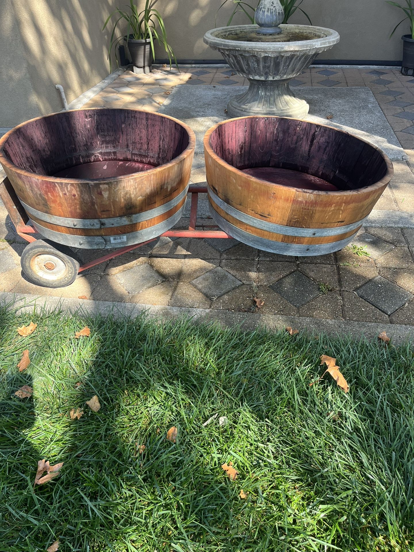Wine Barrel Planters
