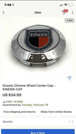 Kinesis center caps 4 pcs