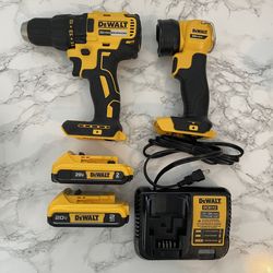 Dewalt Brushless 20volt Drill And Flashlight 