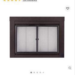 Pleasant Hearth Ascot Collection Fireplace Glass Door, Oil Rubbed Bronze, Large (BRAND NEW. IN BOX)