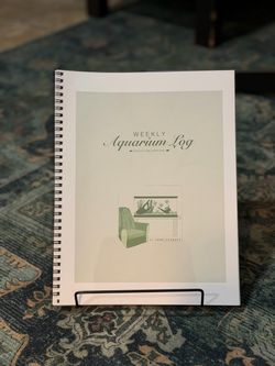 Tank Therapy Aquarium Log Book – Physical Spiral-Bound Journal