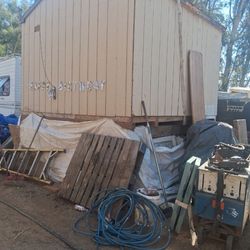 Outdoor wood shed