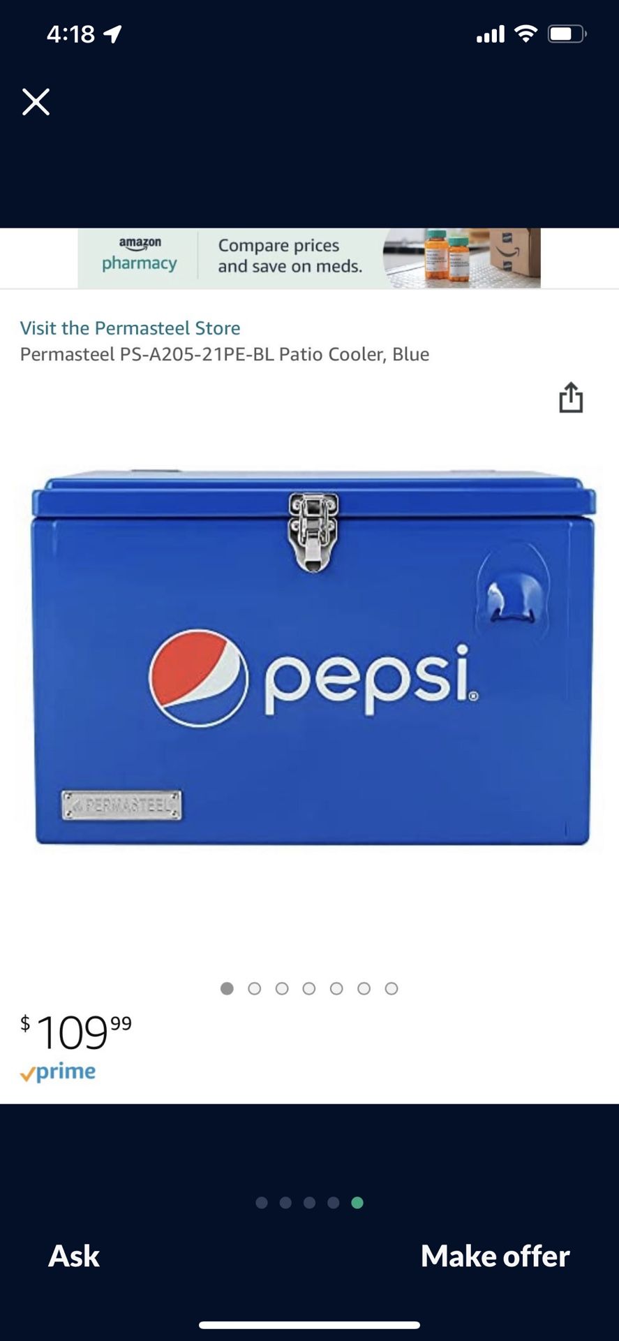 Pepsi Portable Cooler