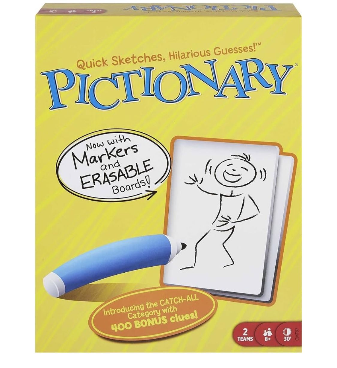 Mattel Games Pictionary Board Game, Drawing Game for Kids, Adults, Families & Game Night, Unique Catch-All Category for 2 Teams Celebrate 40 years of