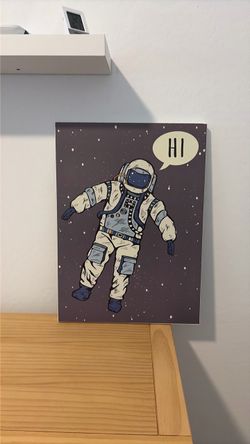 Astronaut wall art (glows in the dark)