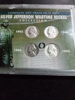 Silver Jefferson Wartime Nickel Collection 