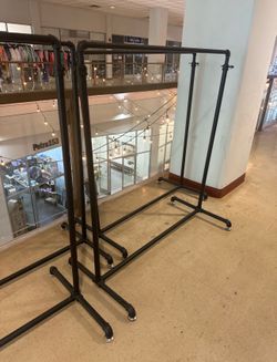 Industrial Pipe Clothing Racks – $20 Each (3 Available)