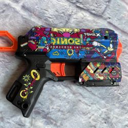 X-Shot Zuru Sonic the Hedgehog Blaster Toy Gun Air Pocket No Darts Works Kids