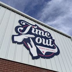 Large “Time Out” Sports Bar Sign