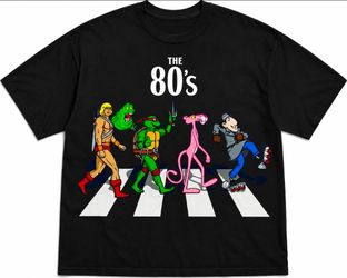 The 80's Cartoon Characters Graphic T-Shirt