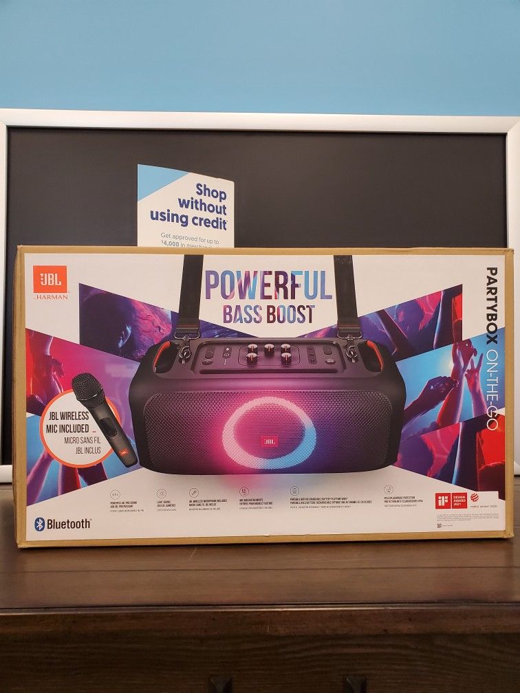 JBL Partybox On The Go Bluetooth Speaker $1 DOWN TODAY, NO CREDIT NEEDED
