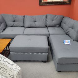 Sectional Sofa With Ottoman  $999