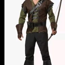 Mens Realistic Robin Hood Costume Sz L