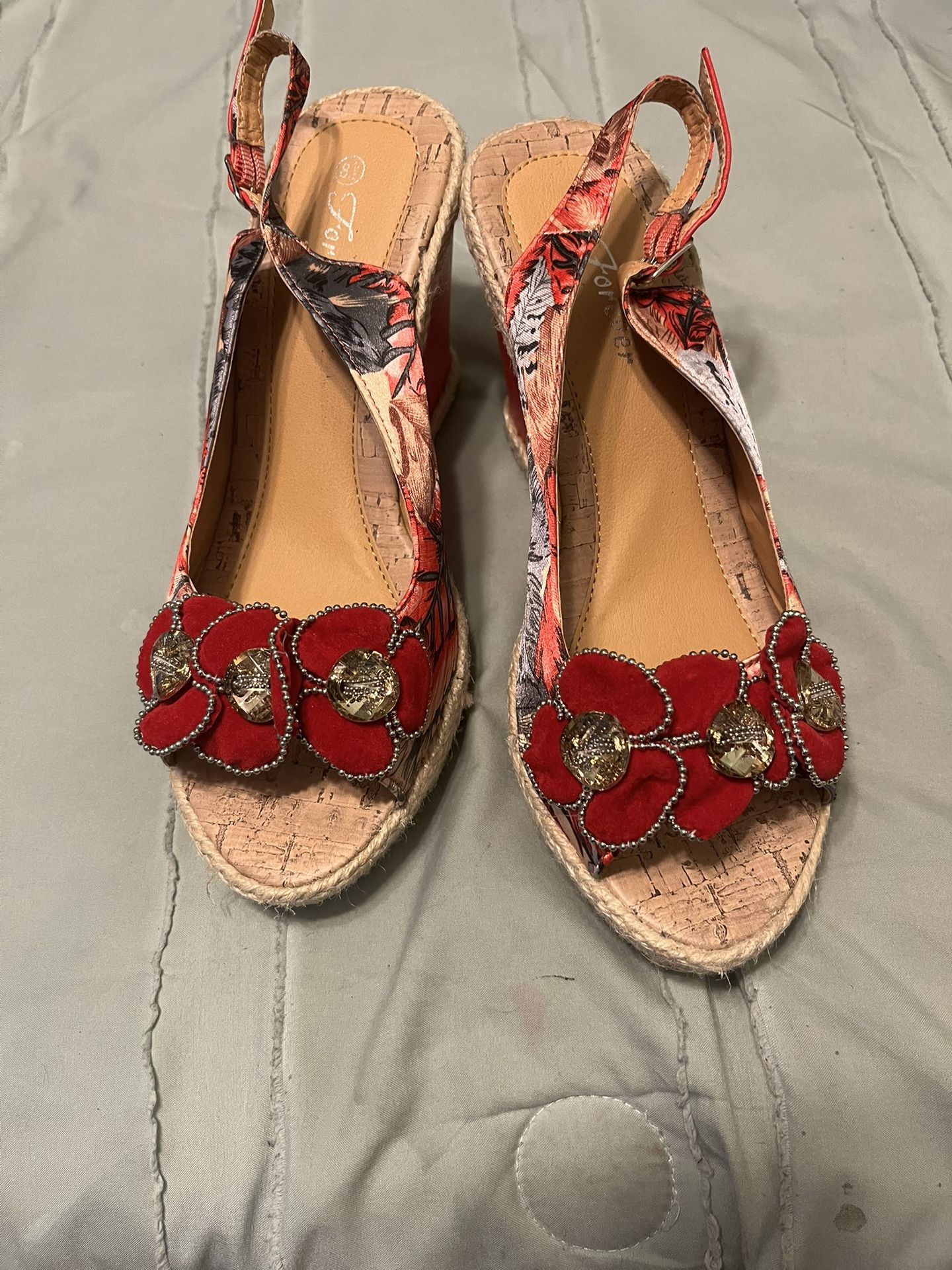 Forever Women's 4” Wedge Adjustable Ankle Strap Platform Wedge Heel Sandals