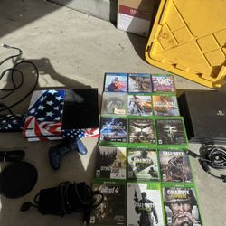 2014 Xbox 1 and ps4 pro with games