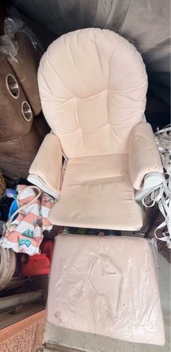Glider Rocking Chair with Ottoman