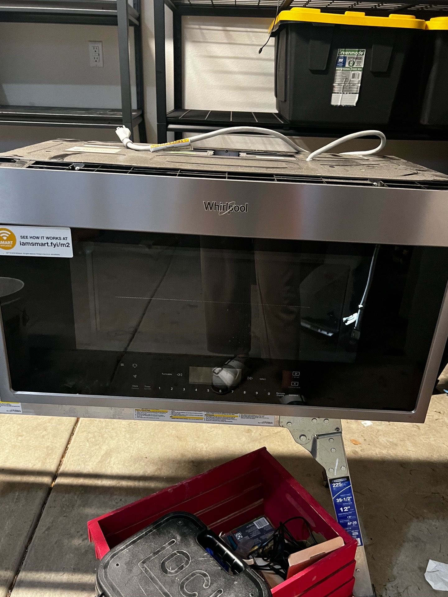 Whirlpool microwave 1.7 cu model W11039409