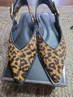 Steve Madden Leopard Print Slingback Flats