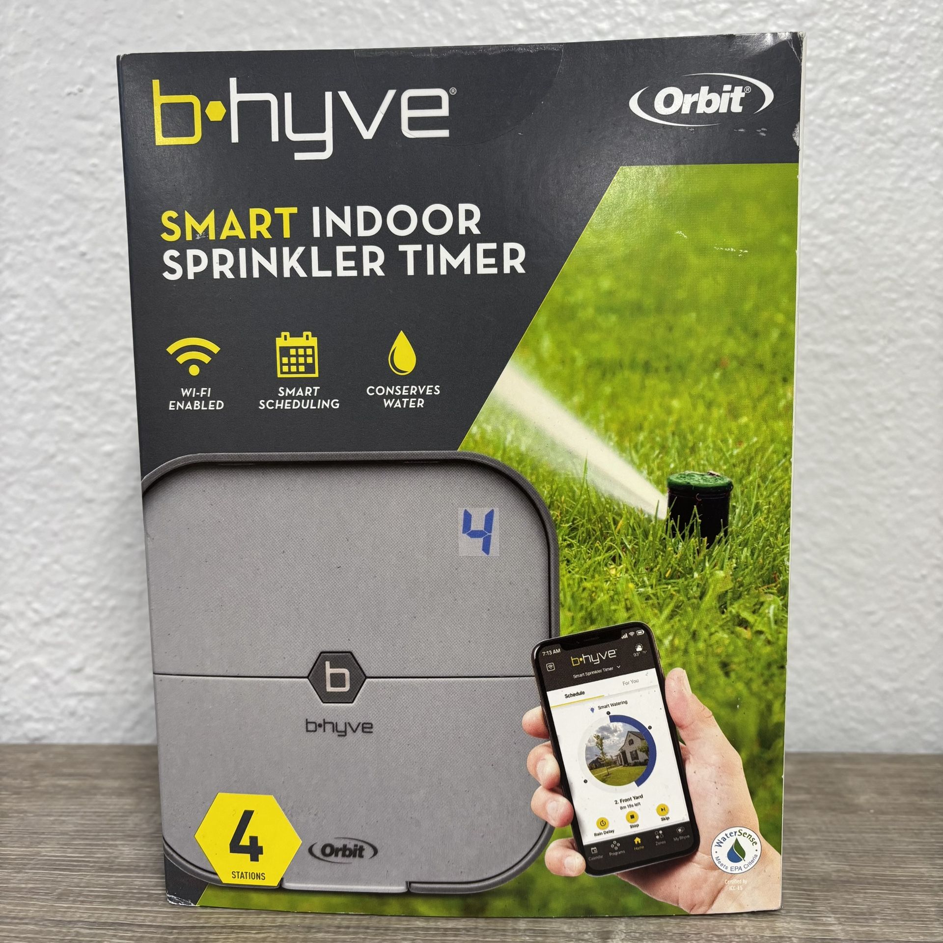 b-hyve 4 Zone Smart Indoor Sprinkler Timer.  Brand New.  Compare Retail With Tax $85 My Price $57