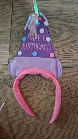 Happy Birthday Party Hat Headband