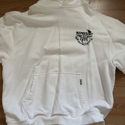 Represent White Hoodie
