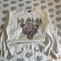 Vintage 1983 Def Leppard tour crewneck