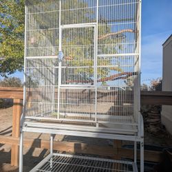 3x2 Bird Cage With Stand And Perches 