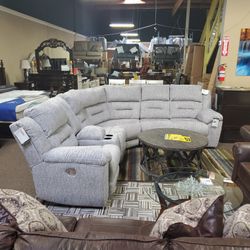 Brand New Fabric Power Reclining Sectional